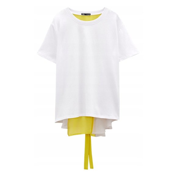 NEW! Zara Organza Oversized TOP with  ECO Friendly Cotton , Size M - Picture 7 of 16